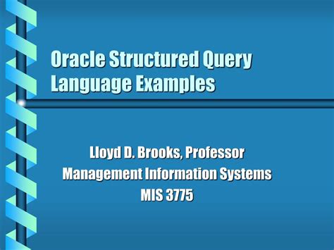 Image result for Oracle SQL Query Examples
