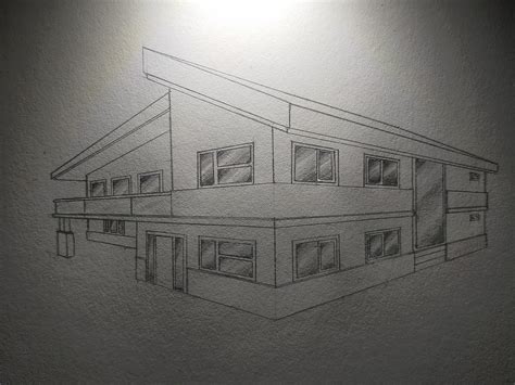 How To Draw A House Two Point Perspective For Beginners