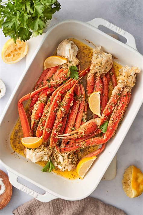 Easy Baked Snow Crab Legs with Garlic Butter Sauce - A Full Living