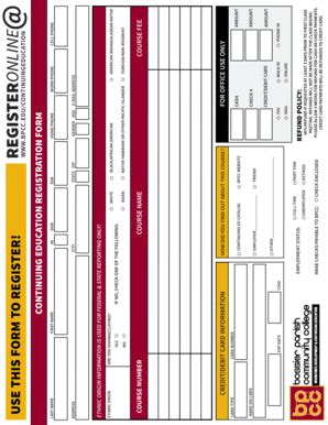 Fillable Online bpcc bRegistration Formb - bBossier Parish Community ...