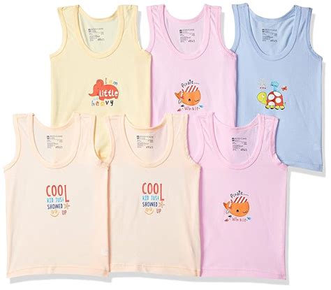 BODYCARE Baby-Boy's Regular fit Undershirt (Pack of 6)(Colors & Print ...