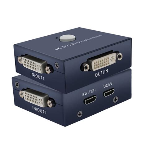Suckoo DVI Video switcher 2 into 1 Out 1 into 2 Out bidirectional ...