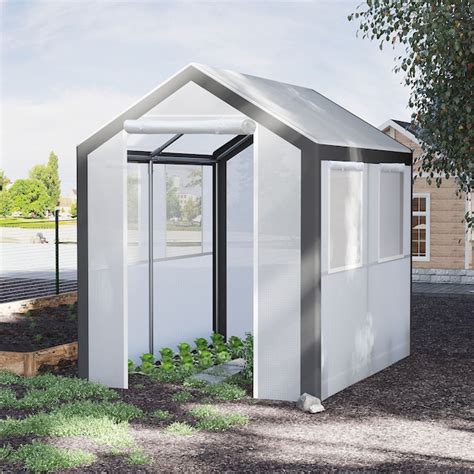 Tatayosi 8FT x 6FT x 7FT Walk-In Greenhouse Outdoor Garden Warm Hot ...