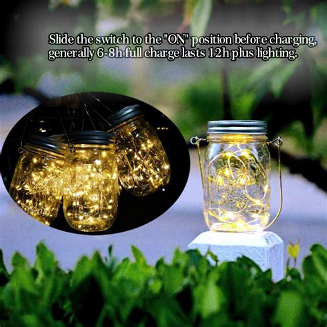 Image result for Solar Mason Jar String Lights