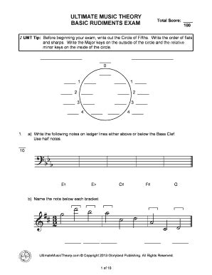 Ultimate Music Theory Pdf - Fill and Sign Printable Template Online