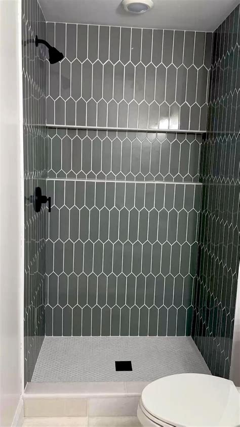 Picket tile shower – Artofit