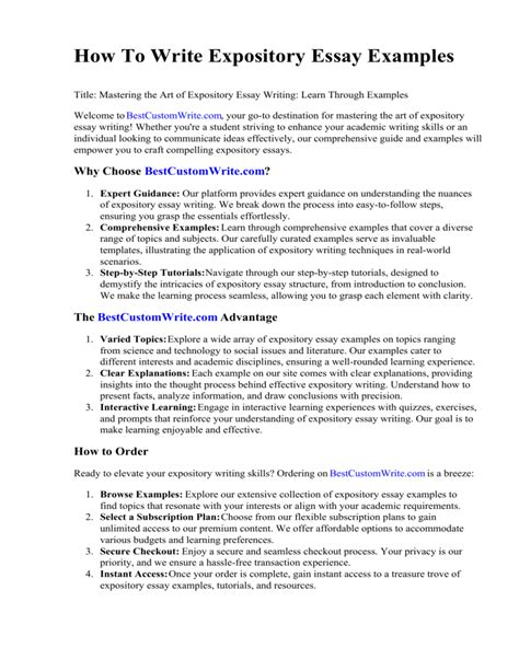 Image result for Expository Essay Examples