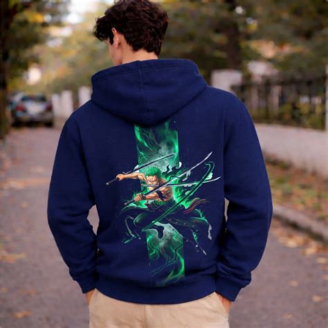 Zoro Katana Hoodie Roronoa Zoro Three-Sword Style Apparel- PokeTCG ...