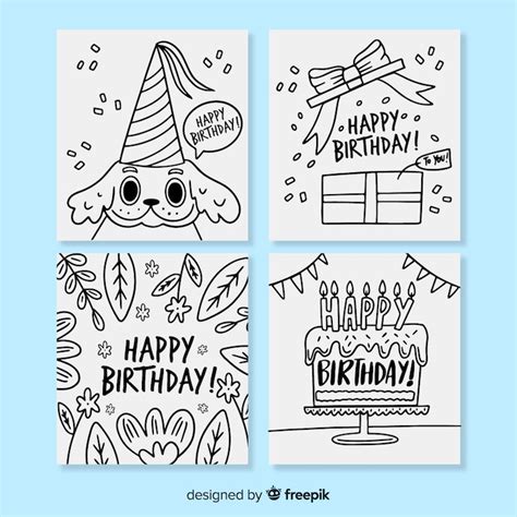 Happy birthday outline Vectors - Download Free High-Quality Vectors ...