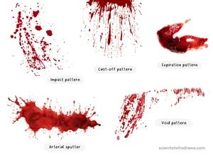 Types of Blood Spatter Stains — Scientist who draws