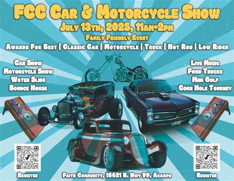 FCC Car & Motorcycle Show, 18621 N Highway 99, Acampo, CA, 13 July 2025 ...