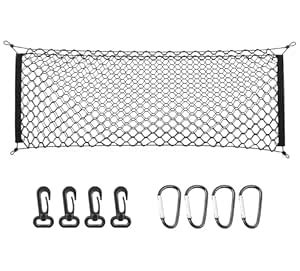 MICTUNING 2-Layer Heavy Duty Cargo Net, Universal Truck Bed Net with ...