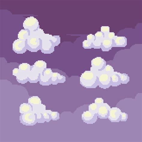 Cloud pixel art png Images - Free Download on Freepik