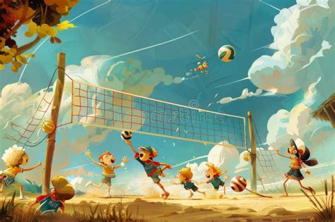 Aften and River engaged in a game of strip volleyball game