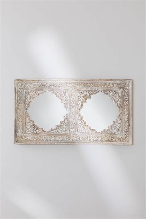 Double Wall Mirror Bengal Indian Wall Mirror Jharokha Mirror | Vintage ...