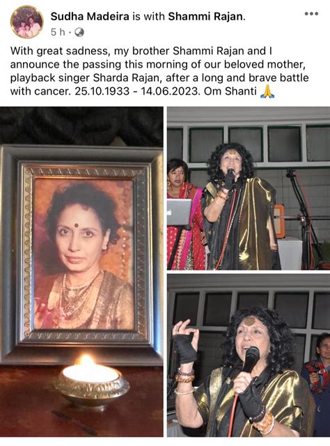 'Titli Udi' singer Sharda Rajan no more