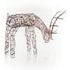 Buy 24 in. Tall Rattan Grazing Reindeer Decoration with Halogen Lights ...