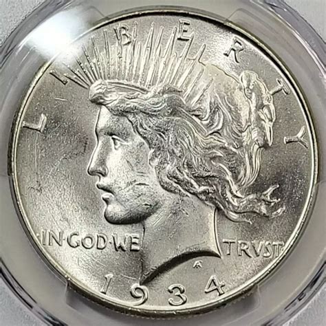 1934 Peace Silver Dollar PCGS MS-63 - Old Pueblo Coin
