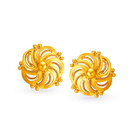 Enticing Gold Jhumki Earrings
