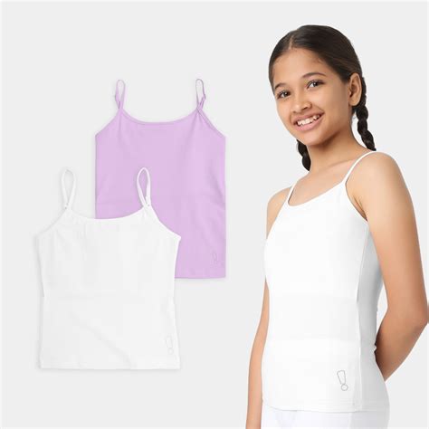 White & Lavender 2-Pack Padded Camisoles