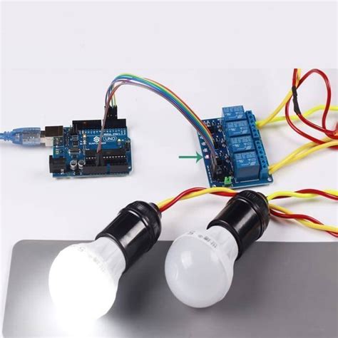 4 Channel Relay Module Interfacing with Ardino 的图像结果