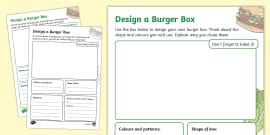 Design a Burger Worksheet (teacher made) - Twinkl