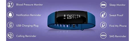 Riversong Wave BP Fitness Tracker with Blood Pressure Monitor and Heart ...