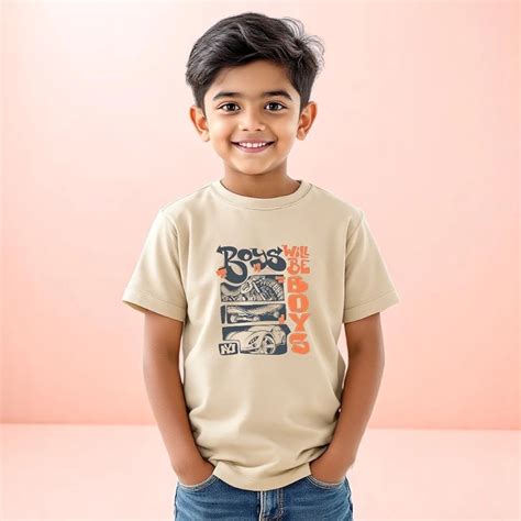 Buy Boys Graphic T-Shirt | 100% Cotton | Regular Fit | 180 GSM ...
