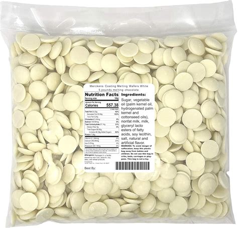 Coating Melting Wafers White 5 pounds melting chocolate, 80 Ounce ...