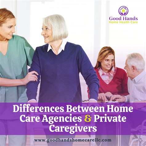 Differences Between Home Care Agencies & Private Caregivers | Home care agency, Care agency ...