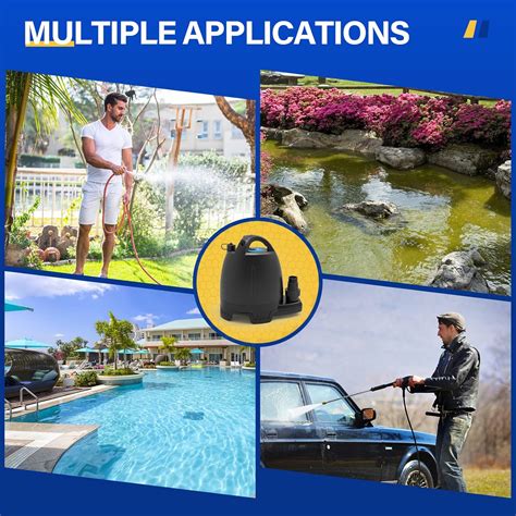 Buy Acquaer Battery Powered Water Pump 1/6HP 18V Cordless Submersible ...