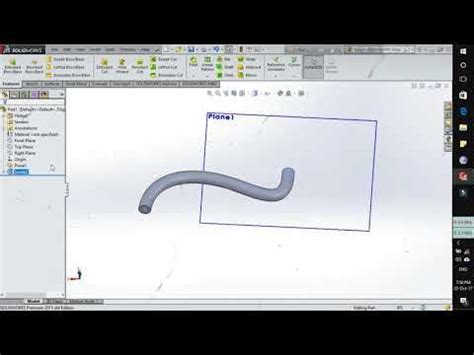 How to Use Swept Boss/Base SolidWorks 的图像结果