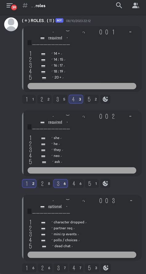 Discord Rules Aesthetic Layout