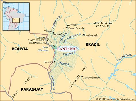Map Of Brazil Pantanal