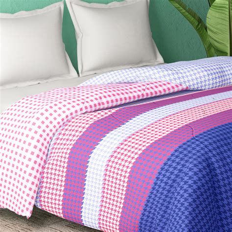 Buy PORTICO Cadence Multicolour Printed Cotton Double Bed Comforter ...