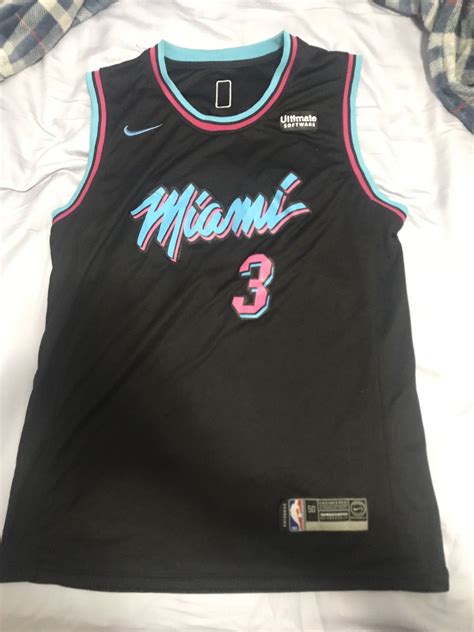 Nike Dwayne wade “Miami vice” Miami heat jersey | Grailed