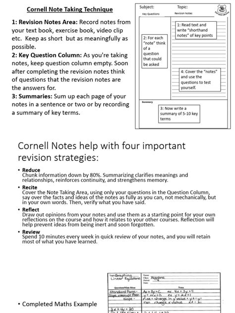 Image result for How Do Do Cornell Notes Properly