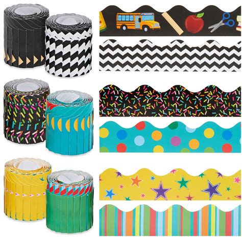 Buy Juvale 234 Feet of Scalloped Bulletin Board Borders in 6 Rolls ...