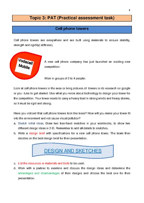 GM 2018: Practical Assessment Task on Designing Cell Phone Towers - Studocu