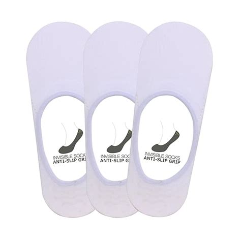 Supersox Men's Pack of 3 Invisible plain combed cotton socks : Amazon ...