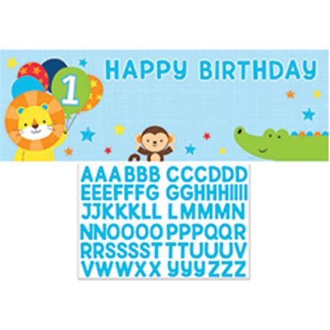 Buy One is Fun Boy Giant Party Banner for Birthday – Wanna Party