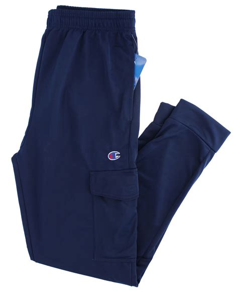 Champion Men's Cargo Sweatpants Taper Leg Four Pocket Active Jogger ...