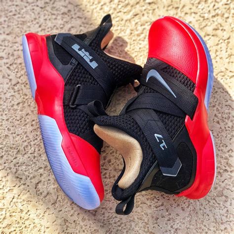 NIKEiD LeBron Soldier 12 Black University Red Cool Grey - NIKEiD LeBron ...