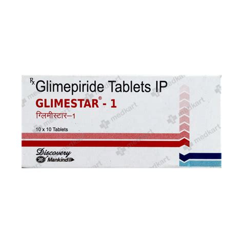 GLIMESTAR 1MG TABLET 10'S : View Price, Combination and Alternatives ...