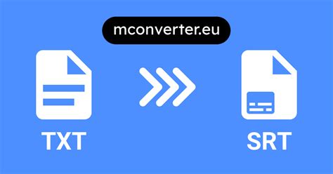 TXT to SRT Converter • Online & Free • MConverter