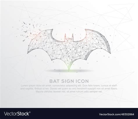 Image result for Bat Sign Thin Line