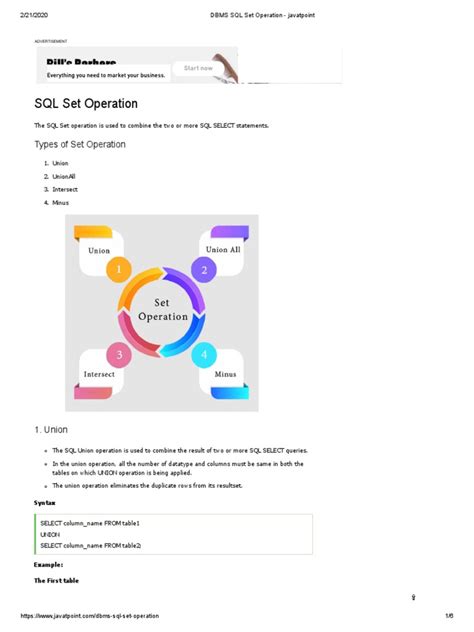 SQL Set Example 的图像结果