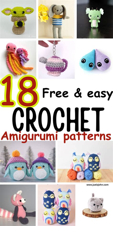 18 Crochet amigurumi patterns that are beginner friendly - juelzjohn