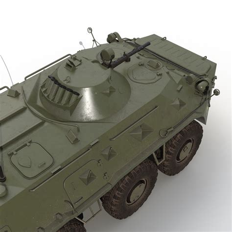 Amphibious Armoured Personnel Carrier BTR 80 3D model | 3D Molier ...