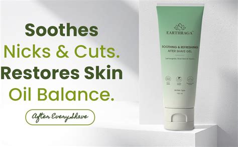 Earthraga Earthraga Lemongrass After Shave Gel for Men with Fitkari ...